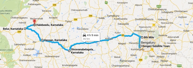 Bengaluru-Shravanabelagola-Belur-Halebidu